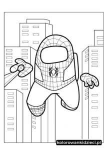 Among-Us-Spider-Man-używający-sieci