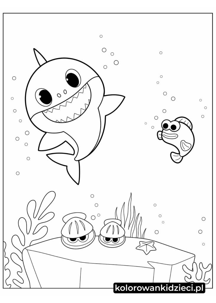 Kolorowanka-Baby Shark-Tańczącego-Z-William