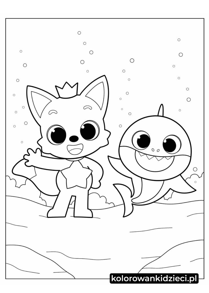 Pinkfong-i-Baby-Shark-Kolorowanki-dla-przedszkolaków