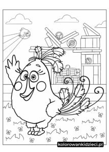 Szczegółowa-kolorowanka-Angry-Birds-Matilda