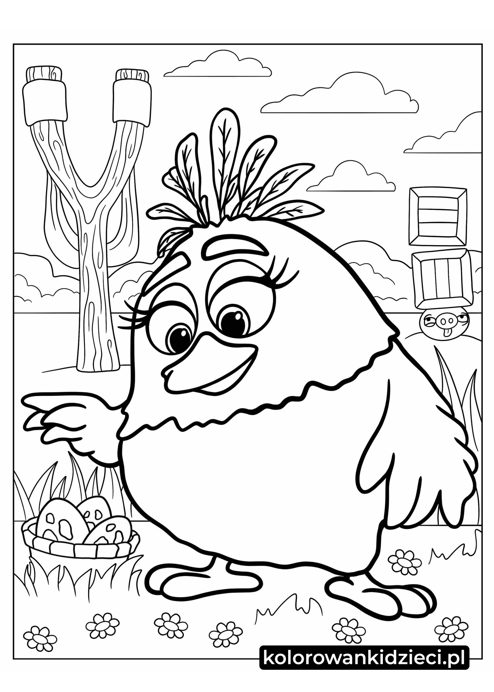 Angry birds 2 Mama kolorowanka