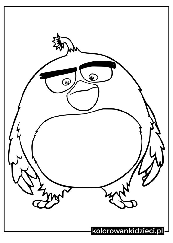 Angry Birds Bomb kolorowanka