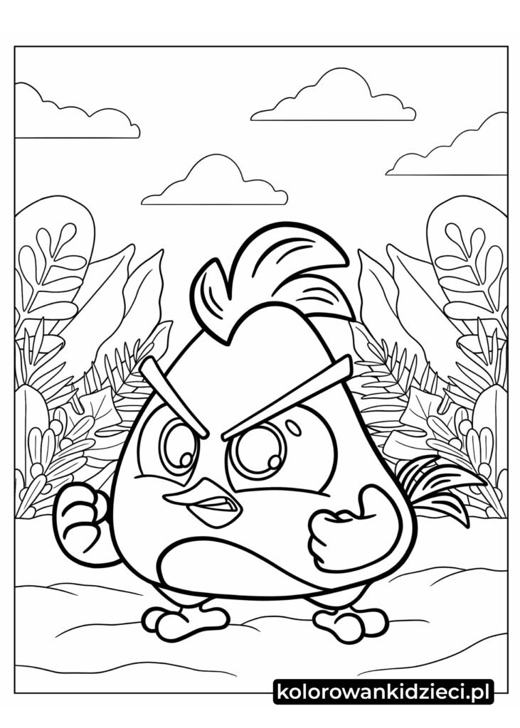 Angry birds chuck kolorowanki