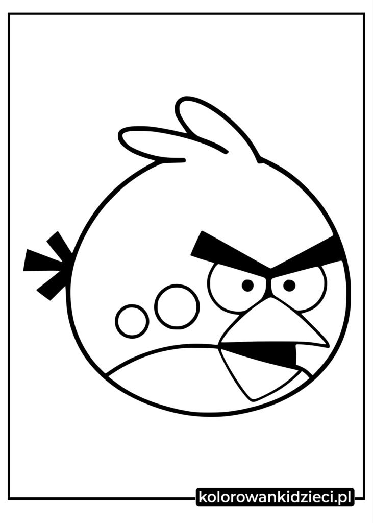 Angry Birds Czerwony kolorowanka
