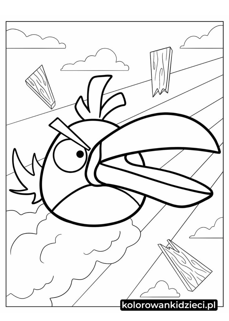 Angry Birds Hal kolorowanka