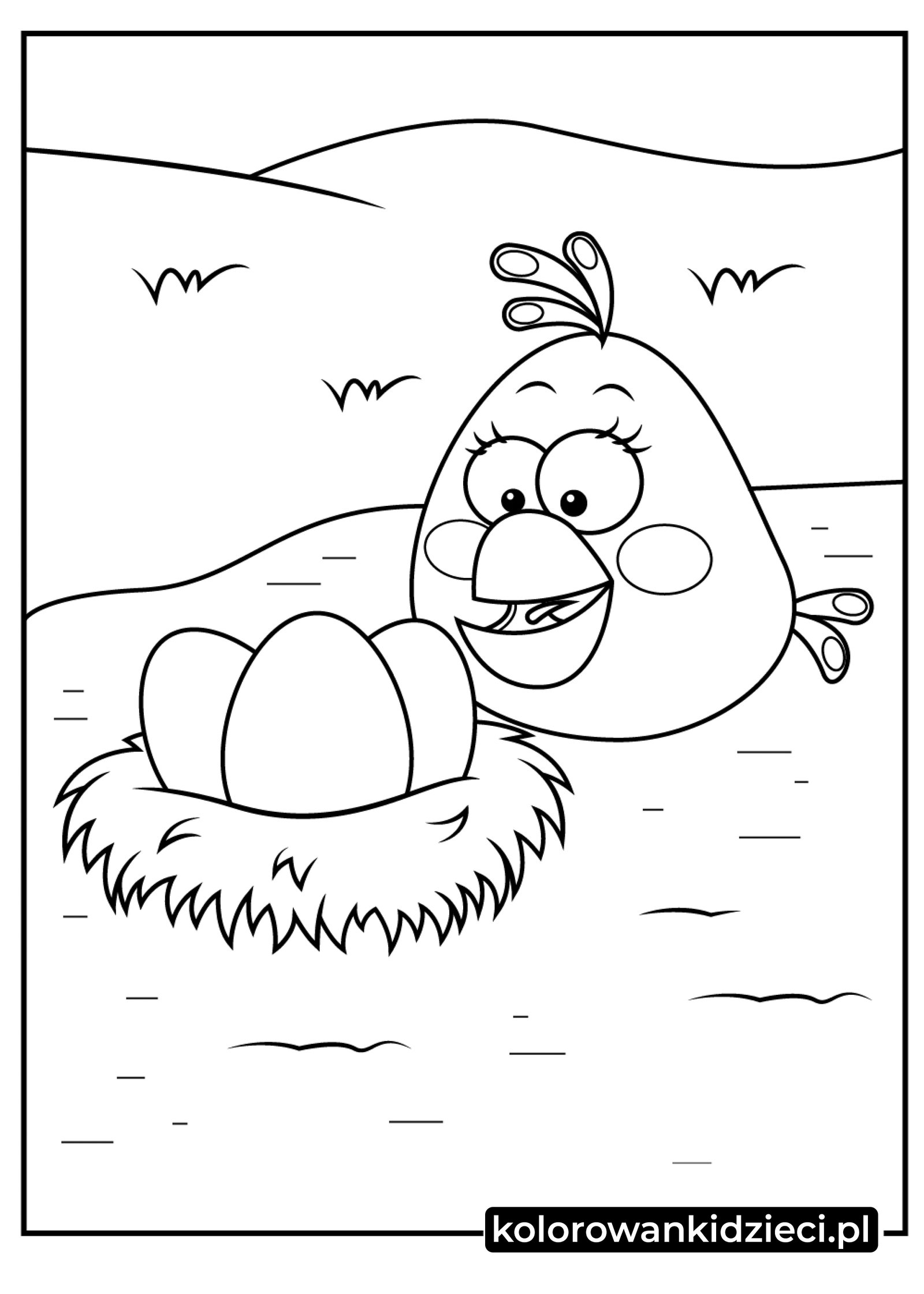 Angry Birds ptak kolorowanki