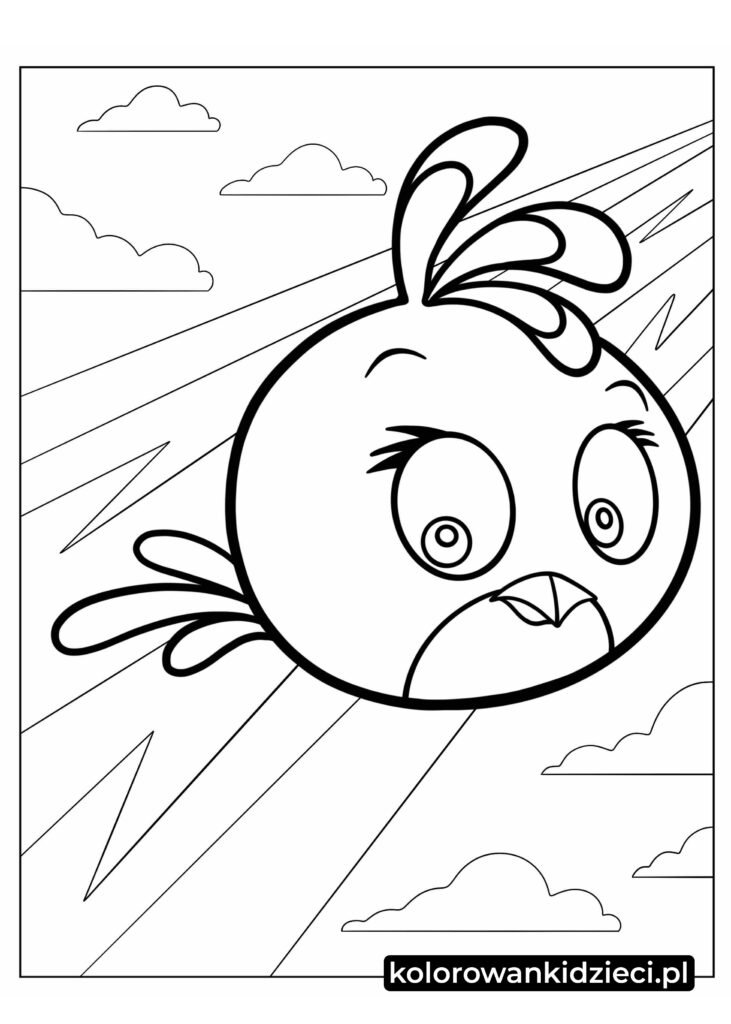 Kolorowanki angry birds stella