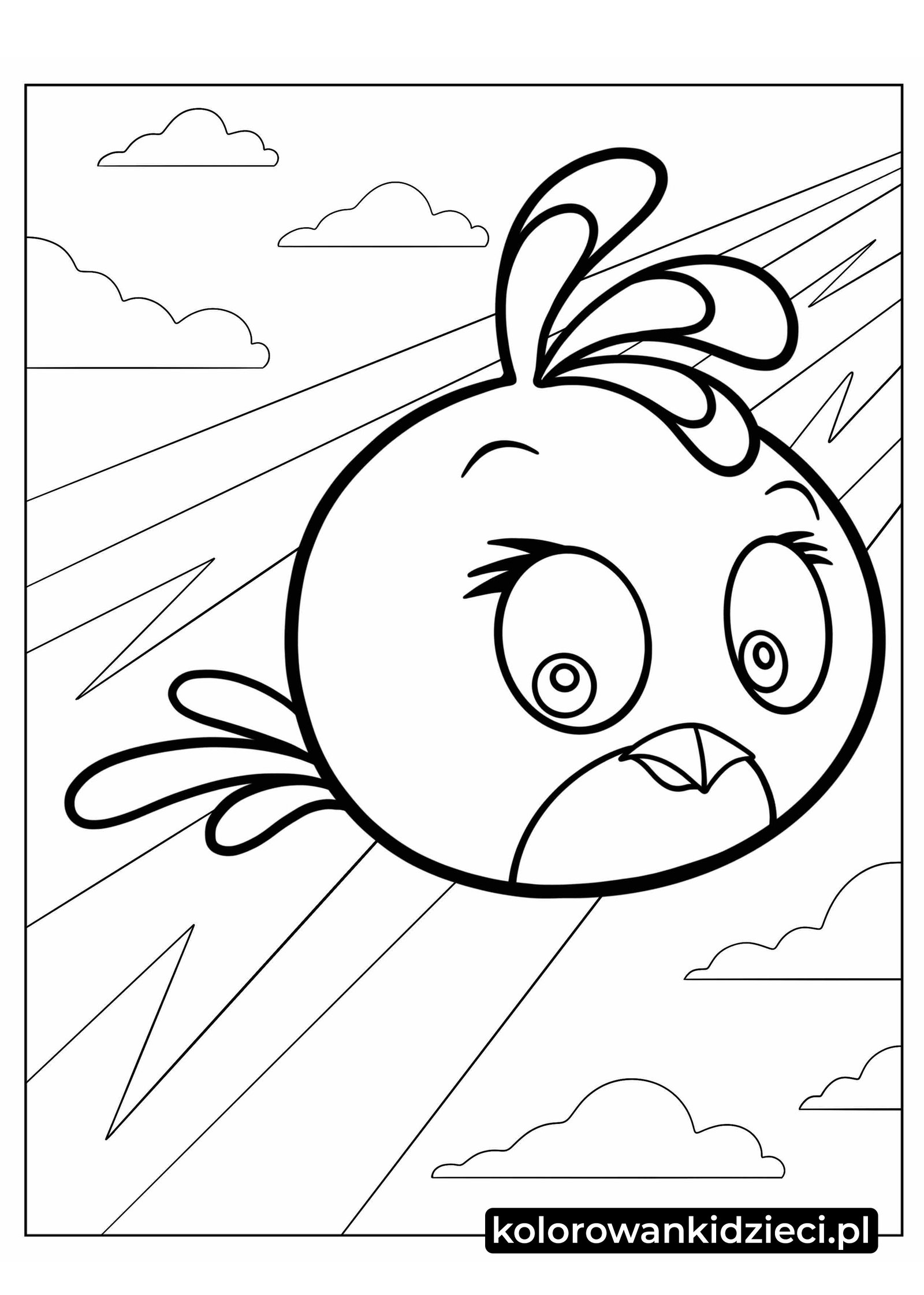 Kolorowanki angry birds stella