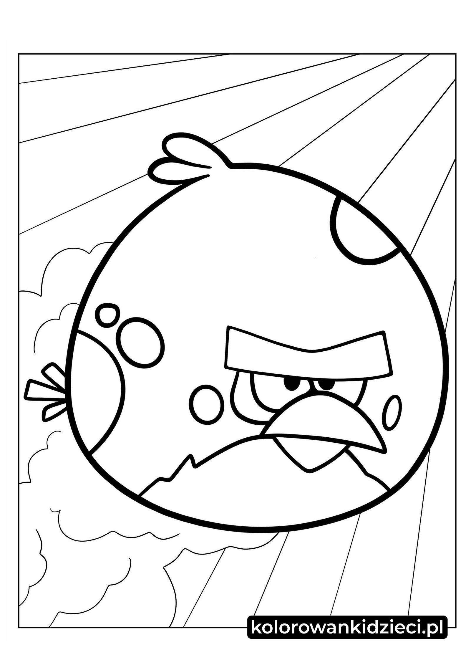Terence angry birds kolorowanka