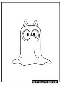 Bluey-Halloween-kolorowanki-strony-(duch)