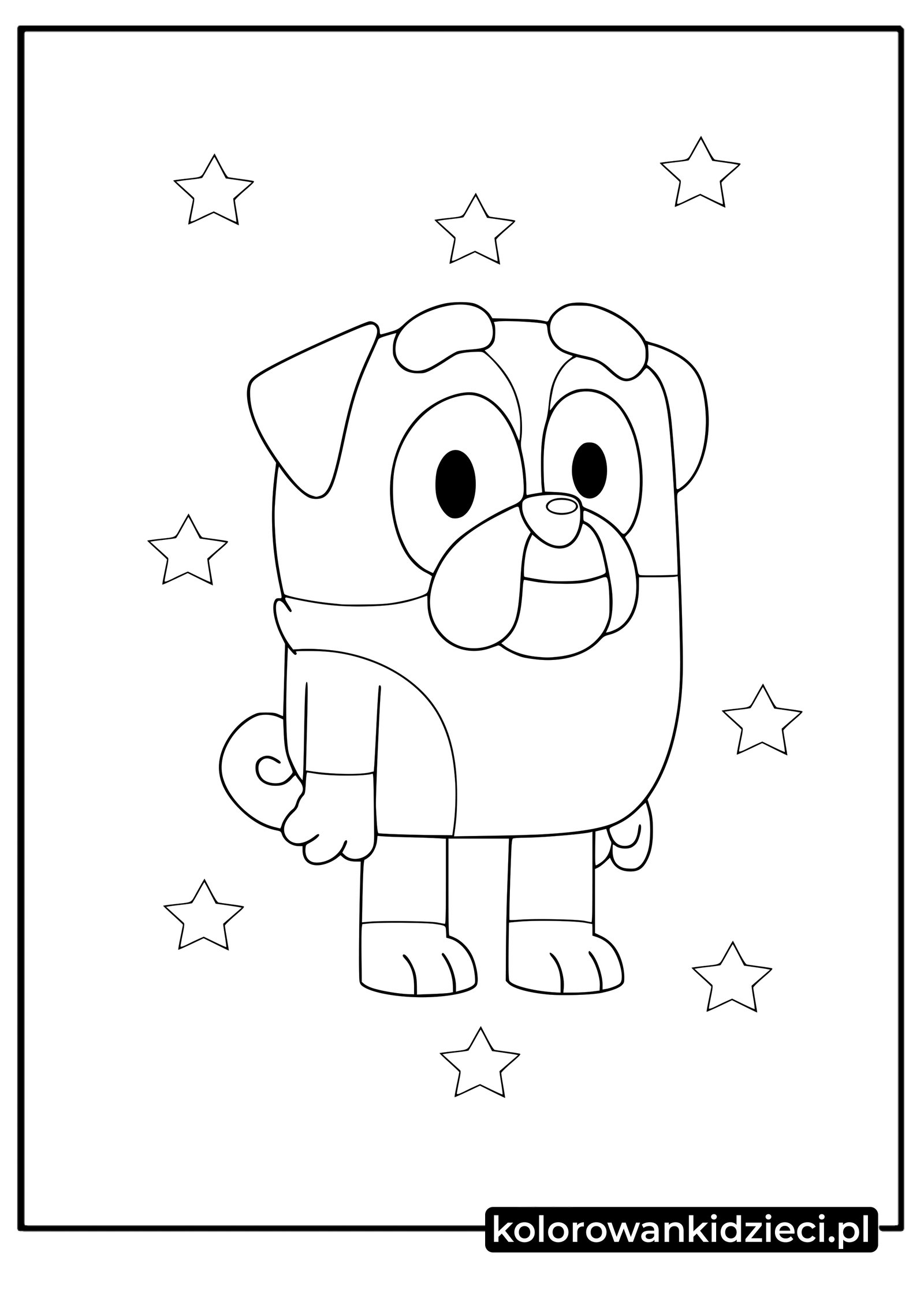 Kolorowanka do druku Bluey Winton Bluey-Winton-Kolorowanka