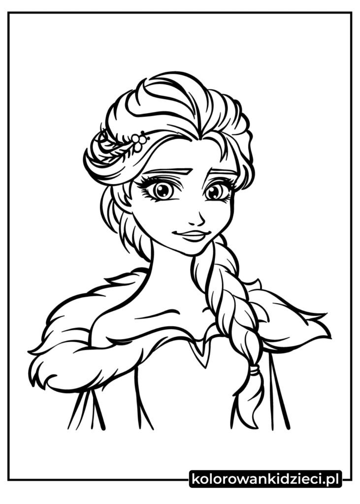 Frozen-Disney-Księżniczka-Elsa-Kolorowanka