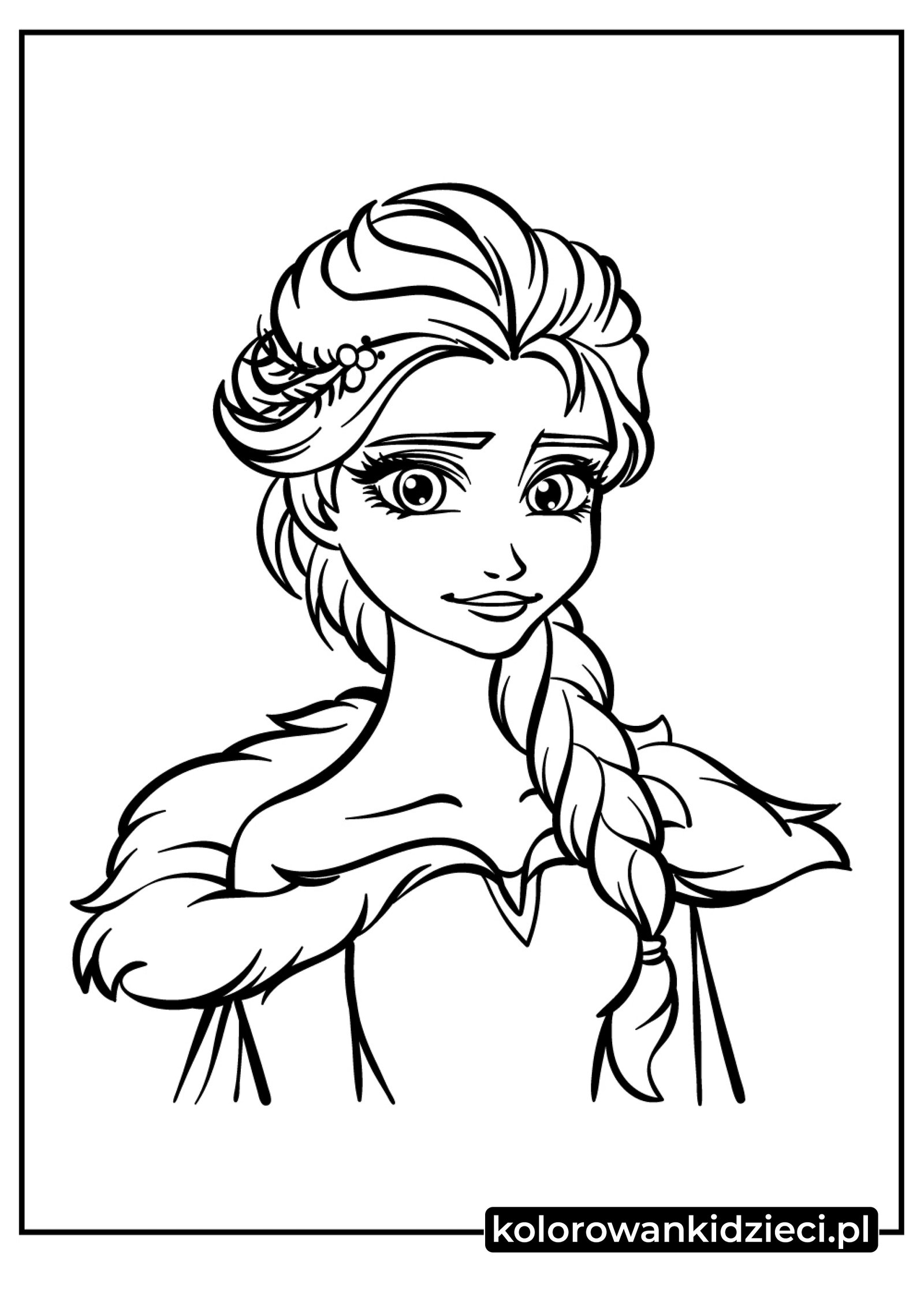 Frozen-Disney-Księżniczka-Elsa-Kolorowanka