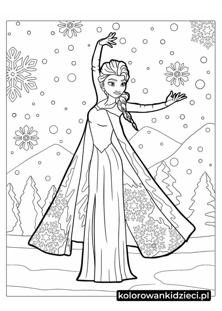 Frozen-Elsa-Kolorowanka-Dla-Dziewczyn