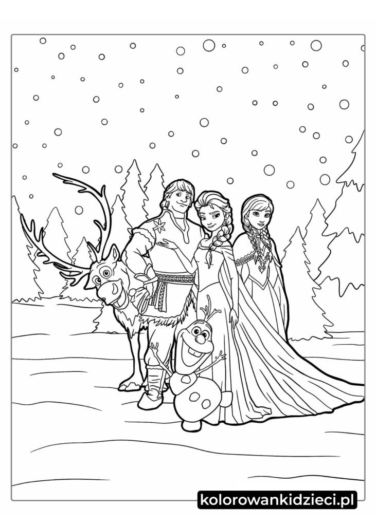 Frozen-Kolorowanki-Dla-dziewczyn