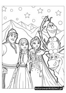 Frozen-postać-do-kolorowania