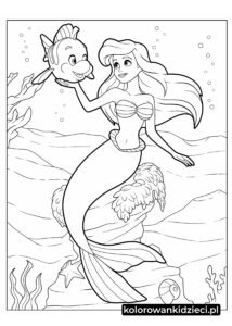 Kolorowanka-Arielka-Pod-Morzem-Z-Flounder