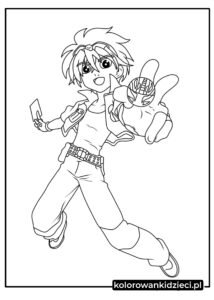 Kolorowanka-Bakugan-Dan-Kuso