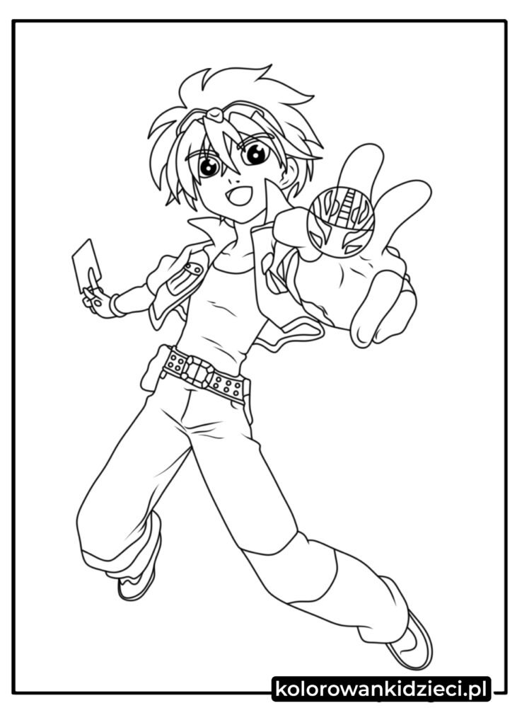 Kolorowanka-Bakugan-Dan-Kuso