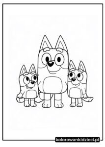 Kolorowanka-Bluey-przyjaciele