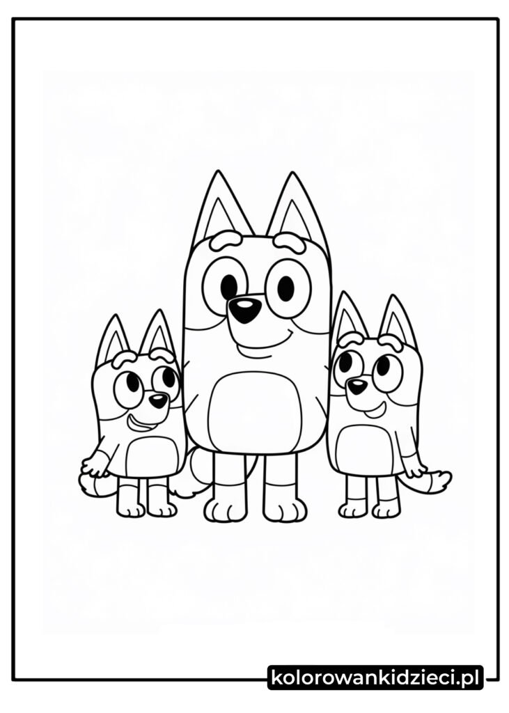 Kolorowanka-Bluey-przyjaciele