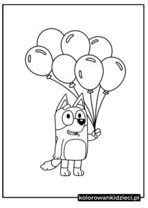 Kolorowanka-Bluey-z-balonami