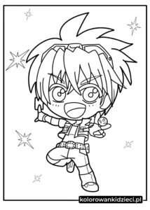 Kolorowanka-Chibi-Bakugan-Dan-Kuso