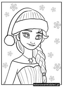 Kolorowanki-świąteczne-Frozen