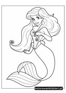 Prosta-Kolorowanka-Arielka-Dla-Przedszkolaków