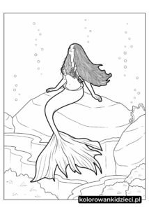 Realistyczne-Arielka-Pod-Morzem-Kolorowanka-W