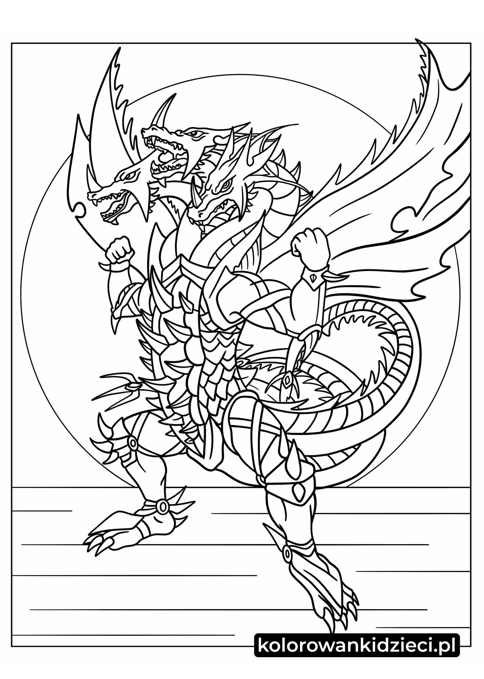 Kolorowanka do druku Bakugan Ultra Hydranoid Ultra-Hydranoid-W-powietrzu-Kolorowanka-Arkusz