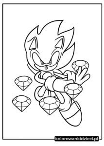 Hyper-Sonic-otoczony-przez-chaos-emeralds-kolorowanka-dla-dzieci