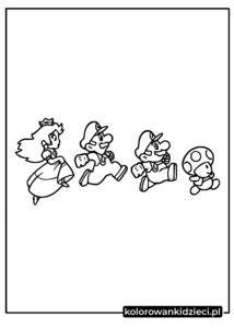 Kolorowanka-Mario-Bros-Biegnący-z-Ropuchą