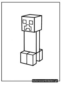 Creeper Minecraft Kolorowanka
