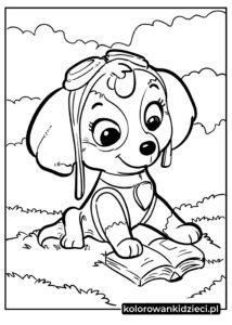Kolorowanka Psi-Patrol z Skye