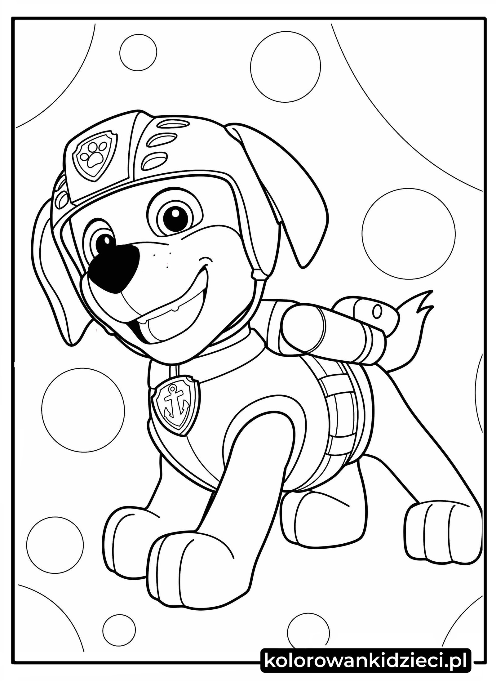 Kolorowanka Psi Patrol z Zuma