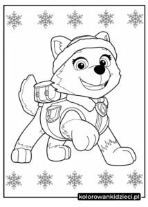 Kolorowanki-Everest z Psi-Patrol