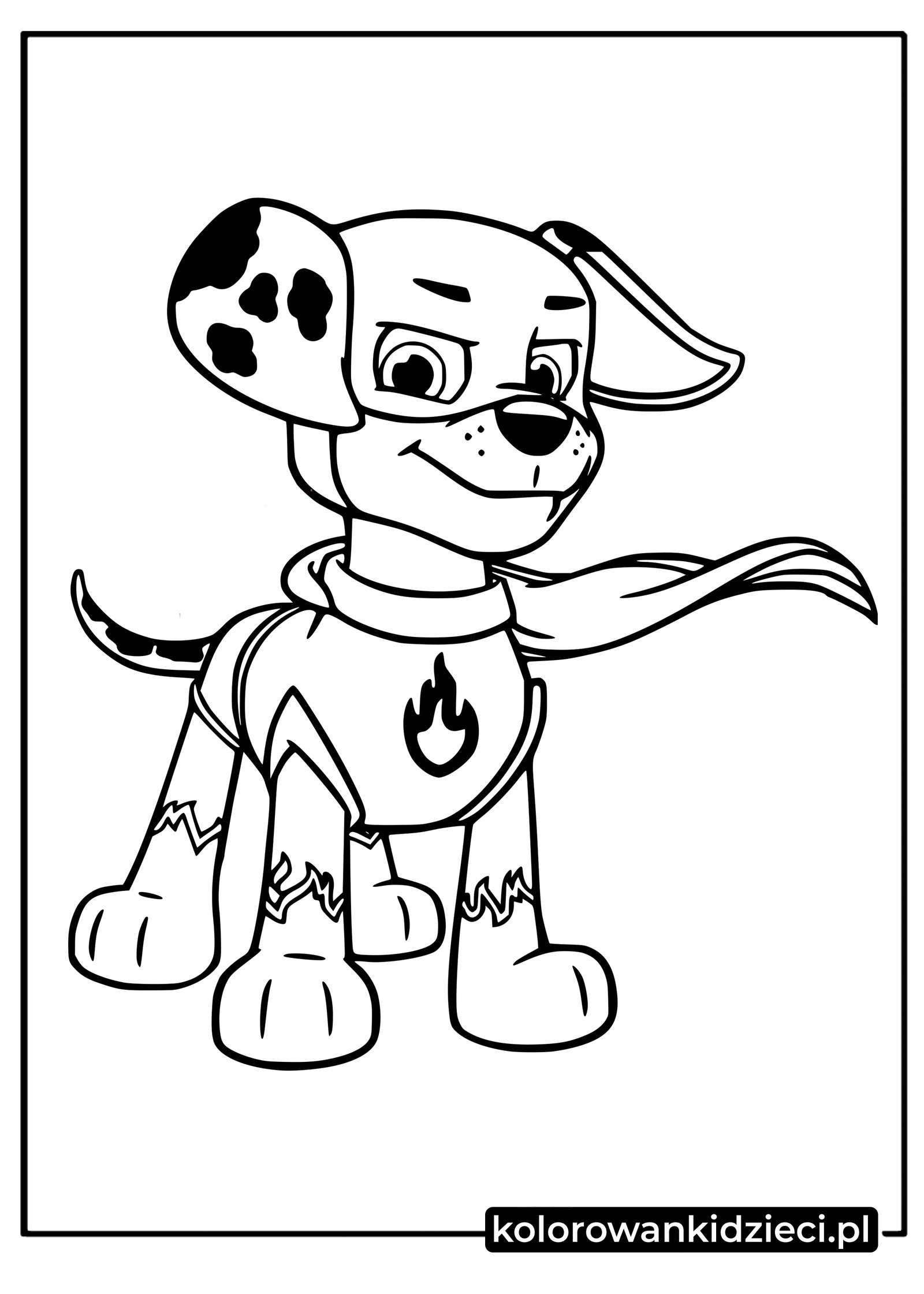Kolorowanki Marshall-z-Psi-Patrol