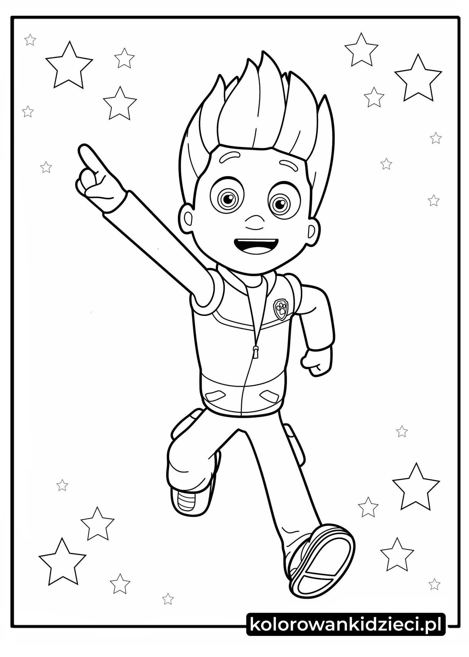 Kolorowanka do druku Psi Patrol Ryder Kolorowanki-Ryder-z-Psi-Patrol