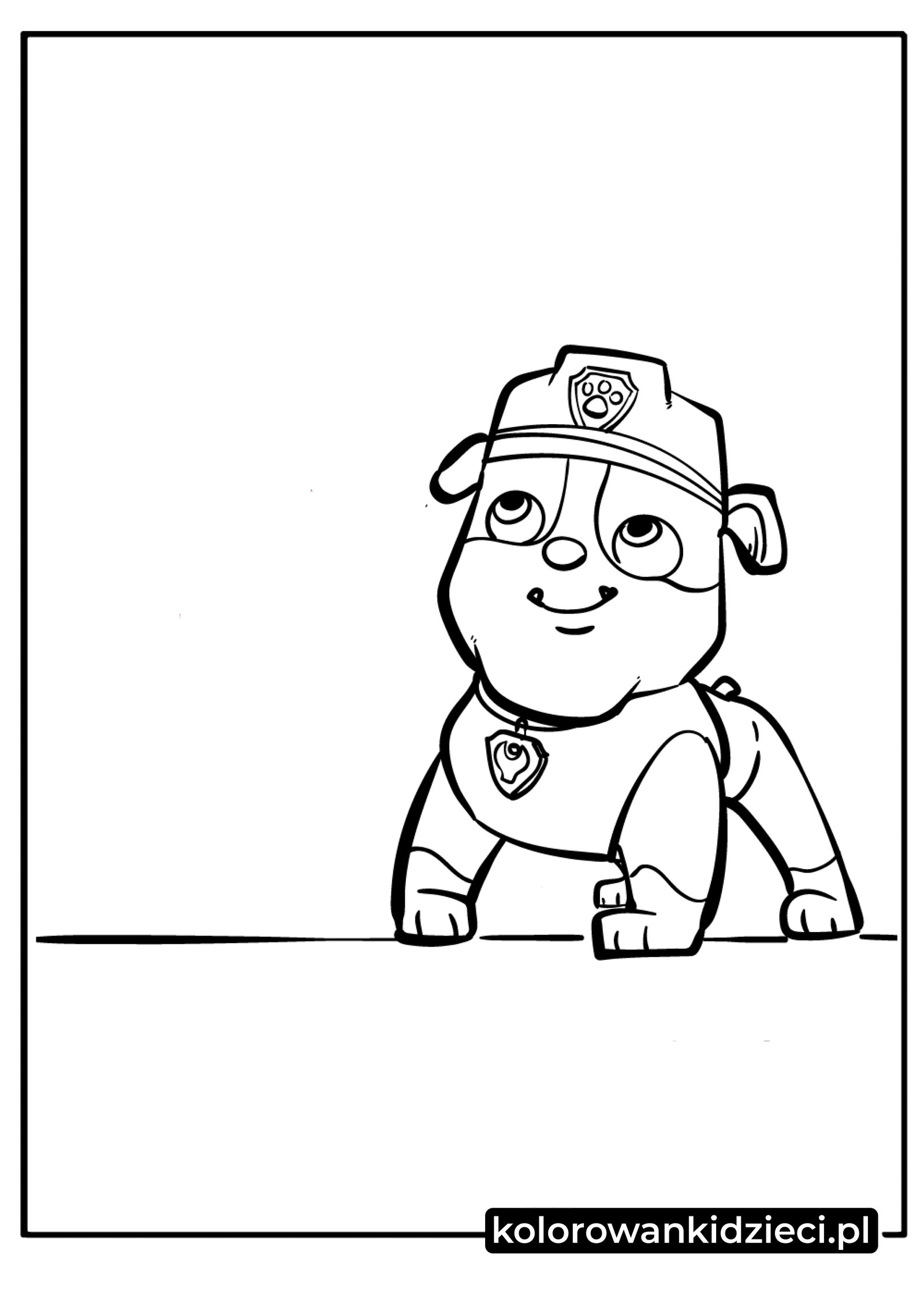 Kolorowanki Rubble Psi Patrol