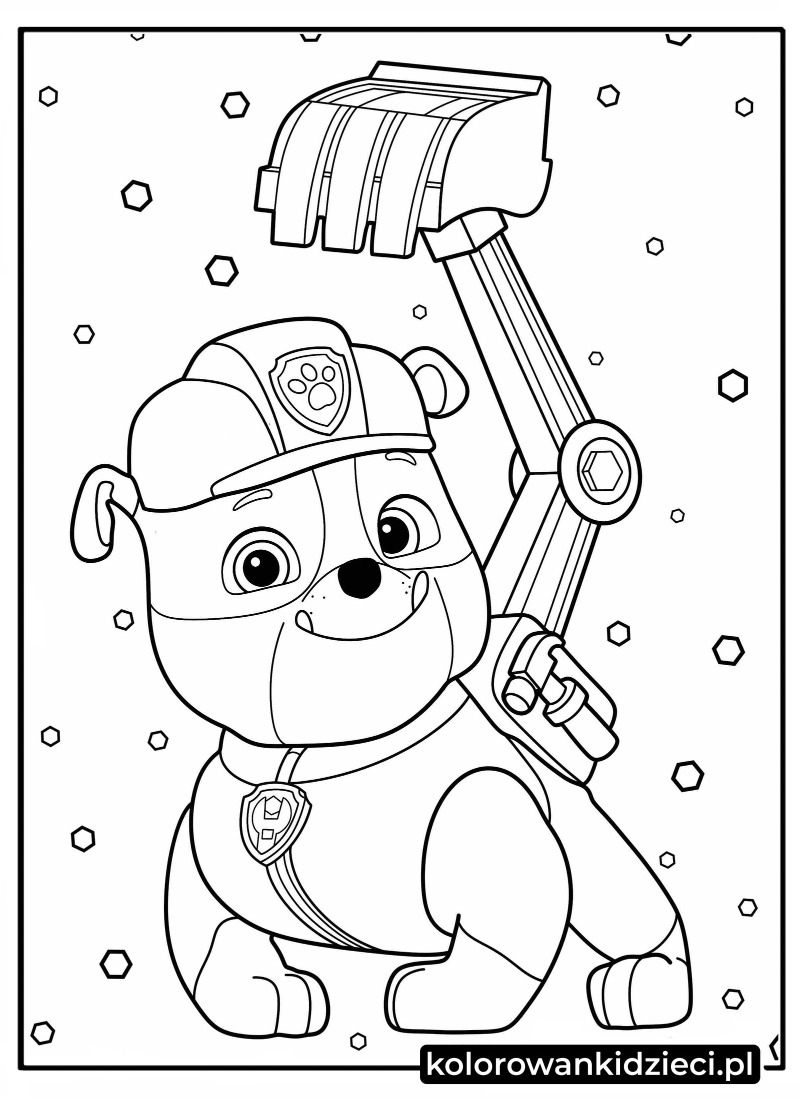 Łatwa-kolorowanka-Rubble-Psi-Patrol