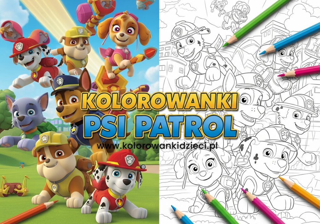 psi patrol kolorowanki do druku