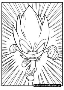 rysunek Hyper-Sonic biegnie-z-superszybkością.