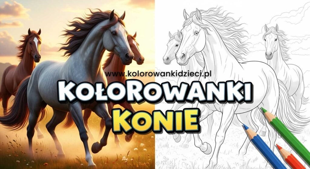 Majestatyczne Kolorowanki Konie: Magiczny Świat Rysunków do Druku Piękne darmowe kolorowanki konie do druku idealne dla dzieci i przedszkolaków